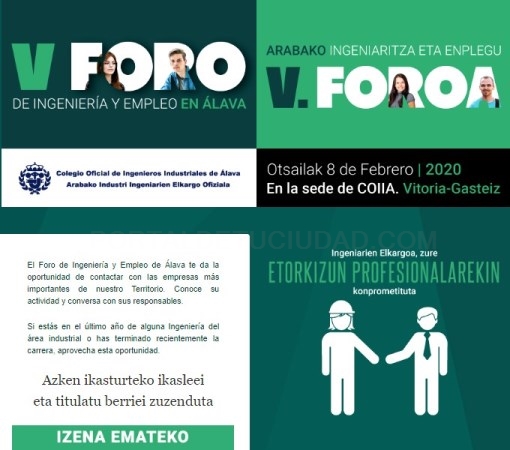 Este sábado se celebra el V Foro de Ingeniería y Empleo (FIE)