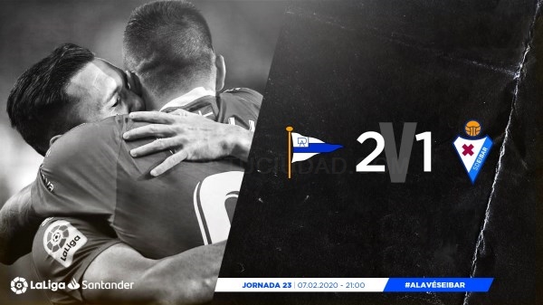 Tres puntos de oro suma el Glorioso en el derbi en Mendizorrotza ante el Eibar
