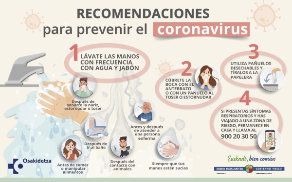 Un nuevo caso positivo de coronavirus en Álava