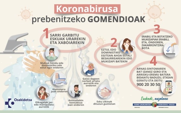 Un nuevo caso positivo de coronavirus en Álava