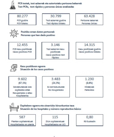 El 67% del total de casos positivos por coronavirus se han recuperado en Euskadi