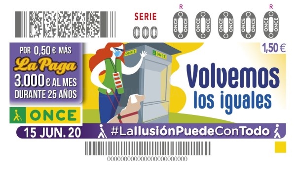 70 personas que venden el cupón de la ONCE en Álava están desde hoy a  pie de calle