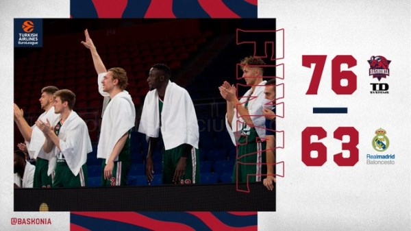 Baskonia inicia la Euroliga con victoria ante el Real Madrid