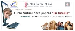 Curso Virtual para Padres "En familia" 2015  en Quart De Poblet
