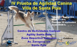 Prueba de Agilidad Canina en Santa Pola