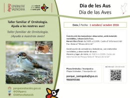 Día de las Aves: Taller familiar de ornitología