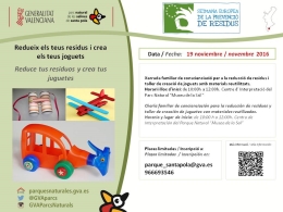 Charla familiar y taller de creación de juguetes en el Museo de la Sal Santa Pola