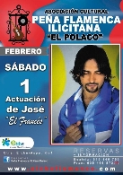 Actuación de José "El Francés" en Peña Flamenca El Polaco