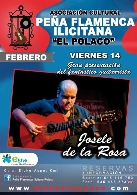 Actuación del guitarrista Josele de la Rosa en Peña Flamenca Ilicitana "El Polaco"