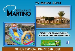 Menú San José 19 Marzo en Restaurante Martino
