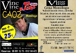 Cena Monólogo en Vine Vine Eventos