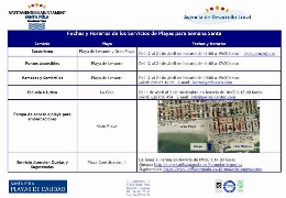 Servicios de Playas en Santa Pola para Semana Santa