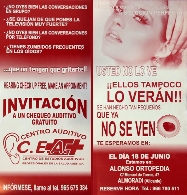 Invitación chequeo auditivo - Ortopedia Alonso