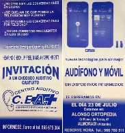 Invitación chequeo auditivo - Ortopedia Alonso