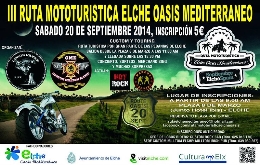 III Ruta Mototurística Elche Oasis Mediterráneo