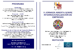 V Jornada abierta Internacionalización de Empresas