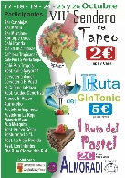 8º Sendero del Tapeo, 2ª Ruta del Gin Tonic y 1ª Ruta del Pastel