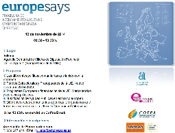 Jornada de Europe Says en Villena