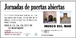 Jornadas puertas abiertas en el Museo del Mar