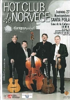 Concierto Jazz Hot Club de Norvege en Santa Pola