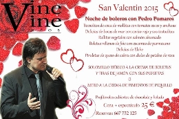 Noche de Boleros con Pedro Pomares Día Enamorados en Vine Vine Eventos