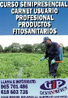 Curso Carnet Usuario Profesional Productos Fitosanitarios