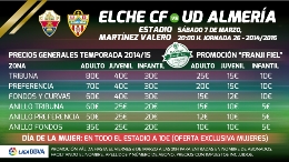 Fútbol 1ª división: Elche CF vs UD Almería