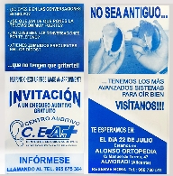 Invitación a CHEQUEO AUDITIVO en Ortopedia Alonso