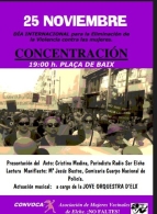 Concentración contra violencia de género