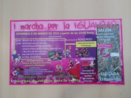 I Marcha por la Igualdad para celebrar el Día Internacional de la Mujer