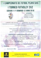 I Campeonato de Fútbol playa 5x5 y I Torneo Futvoley 2x2