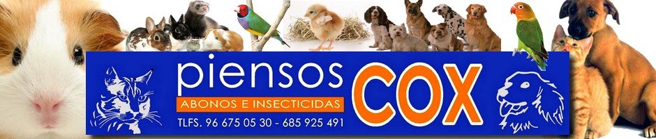 PIENSOS COX & Comida y complementos para mascotas