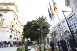 La Diputación de Alicante conmemora el Día de la Constitución con un homenaje a la Bandera Española