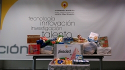 El Parque Científico recoge más de 200 kilos de alimentos no perecederos para comedores sociales de Elche