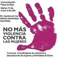 Concentración contra la violencia doméstica