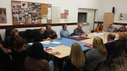 Reunión entre varios concejales de Elche con la Junta Municipal de La Foia