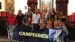 Elche homenajea a la selección Femenina Valenciana de Rugby Sub-18