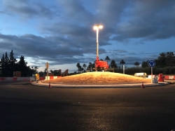 Nueva rotonda para mejorar el tráfico en la carretera de Santa Pola