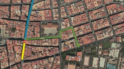 Corte de c/ Puente Ortices