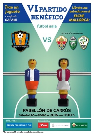 Partido de fútbol sala para que ningún niño se quede sin juguetes