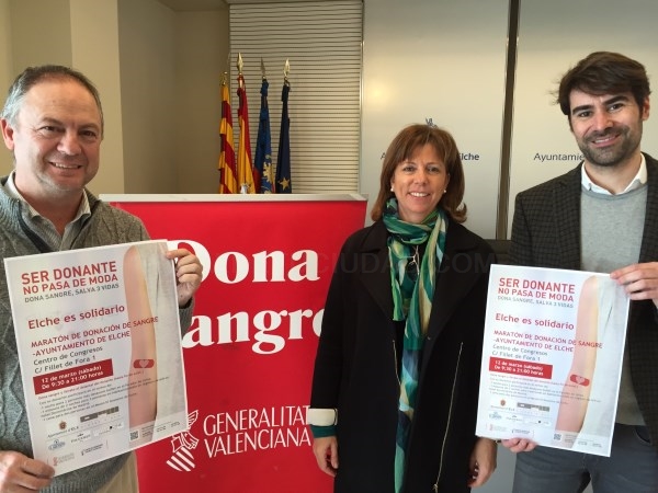 El sábado comienza el VIII Maratón de Donación de Sangre en Elche