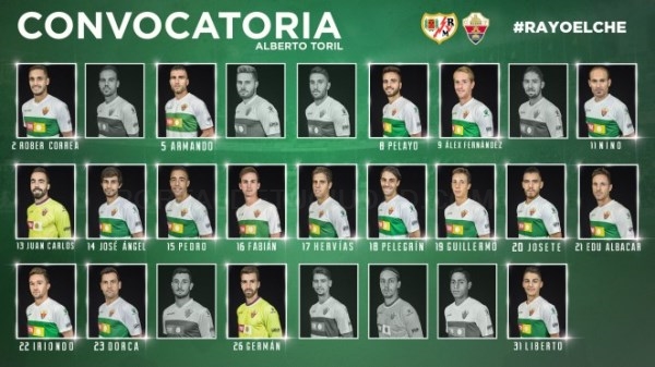 El Elche juega contra el Rayo Vallecano para decidir cual será el objetivo de esta segunda vuelta