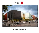 Teatros de Canal. Programación.