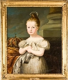 Pieza del mes: Isabel II niña sosteniendo una paloma, de José de Madrazo
