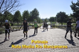 Patinaje. Ruta Media Río Manzanares