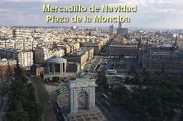 Mercadillo de Navidad. Plaza de la Moncloa