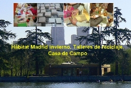 Hábitat Madrid invierno. Talleres de reciclaje. Casa de Campo
