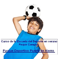 Curso de la Escuela del Deporte en verano. Peque Campus