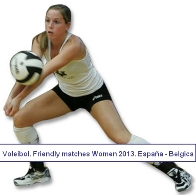 Voleibol. Friendly matches Women 2013. España - Belgica