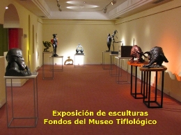 Exposición de esculturas. Fondos del Museo Tiflológico